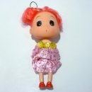 儿童玩具娃娃 大头 玩偶 公主韩国迷糊娃娃 女孩玩具包包挂件钥匙链芭比娃娃挂件A31-1-3