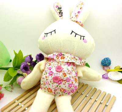 毛绒玩具兔LOVE兔小白兔大号兔子公仔布娃娃
