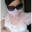 韩国夏季防UV旅行防晒口罩防尘户外超大护颈防紫外线口罩女-8