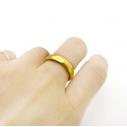 久不掉色 保色镀金戒指 女士镀真黄金戒指 新娘结婚指环 沙金戒指 24k男士戒指 礼品盒装（7）