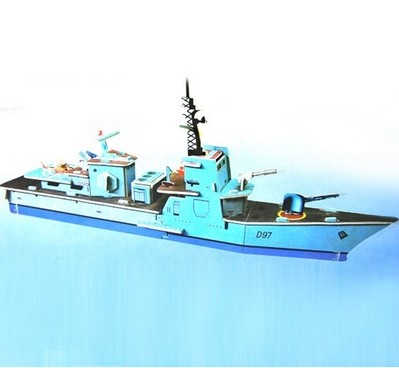 大号3D立体拼图模型-驱逐舰 A25-3-2