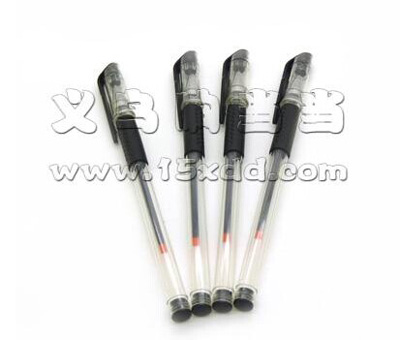 4支欧标笔 中性笔批发办公用品文具水笔欧标笔0.5碳素笔黑色 -4支欧标笔C8-2-上A11-1-3