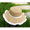 买贵5倍退款帽子女士遮阳帽防紫外线大沿沙滩防晒太阳帽可折叠凉帽