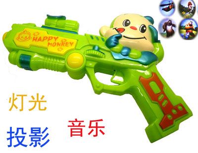 大圣归来 电动语音投影八音枪儿童玩具电动枪六B26-3-2