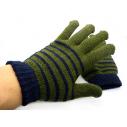 冬季保暖手套针织毛线男士手套 全指手套羊毛线手套
