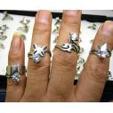 新款高档镀白金钛钢饰品批发 时尚镂空镶锆石戒指