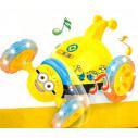 小黄人儿童摇控玩具车可充电翻滚车特技车遥控车玩具电动翻斗车5584E7-4-4