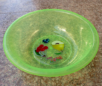 36-1透明加厚圆形脸盆 塑料洗面盆 家用塑料洗面盆 透明塑料盆A3-1-1