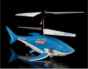 USB充电大鲨鱼飞机耐摔摇控飞鱼模型遥控直升飞机航模充电遥控飞机048 A22-2-4