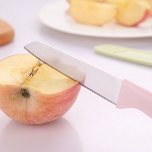 便携式带刀套不锈钢水果刀