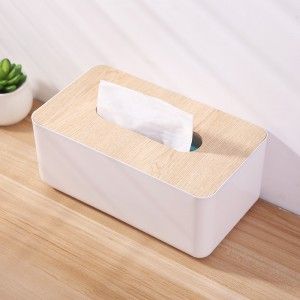 塑封款木质方形纸巾盒 40/箱