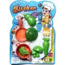 儿童过家家厨房玩具套装仿真 宝宝做饭玩具蔬菜切 厨具餐具塑料676E11-4-1
