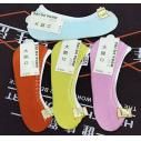 日式彩色隐形袜子 春夏季硅胶防滑全棉船袜E2-4-2
