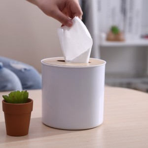 日韩家居创意木质圆形纸巾盒 -塑封装 60/箱