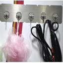 （5连）厨房挂钩衣钩黏胶强力无痕免钉一排挂门后天花板粘钩a2-2后
