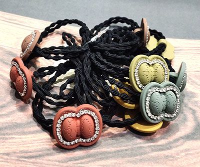 （一对）韩国头绳头饰多款小清新个性简约可爱马尾橡皮筋发绳发饰品C4-3-6