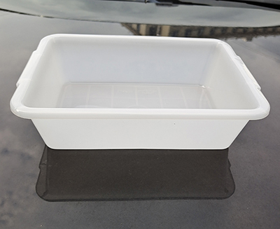 201塑料长方盆白色盆冰盘周转箱24*16.5*6cm300个/箱六B32-2-3