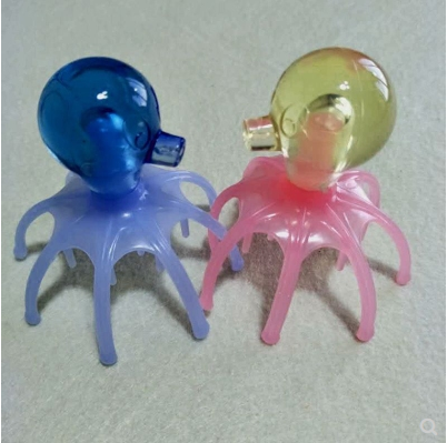 八爪鱼头部按摩器 卡通章鱼塑料爪头皮挠痒器头发梳理器A10-3-2