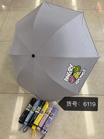 6119防晒防紫外线折叠雨伞女晴雨两用8...