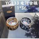 YG133创意水晶玻璃烟灰缸家用办公室 个性高档烟缸(银)B20-4-1