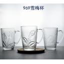969(K0007)雪梅雕花玻璃杯餐饮杯简约家用商用茶杯72/箱B19-1-1B8-4-1