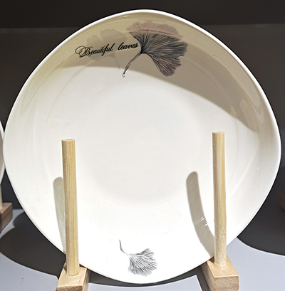 7英寸陶瓷菜碟水果盘方圆盘汤盘家庭创意餐盘六A4-3-1
