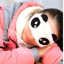 个性睡眠眼罩遮光透气可爱表情熊猫棉眼B41-1-2