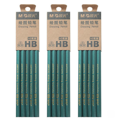 （10支）晨光文具HB六角木杆铅笔AWP...