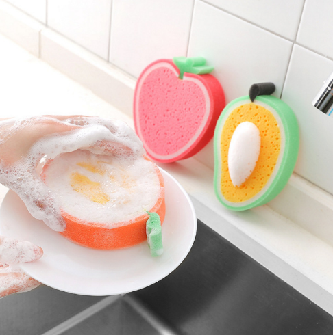 加厚海绵百洁布海绵擦刷碗洗碗海绵海绵块水果浴棉B10-1-3