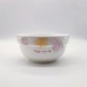 4.5寸护边金羽毛碗家用米饭碗陶瓷碗 120/件 D1-1-1