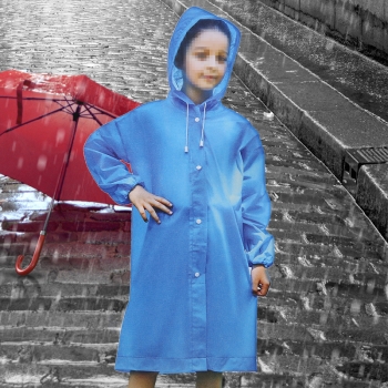 儿童男女带加厚便携雨披小学生新款EVA儿童束口雨衣（200/箱）个