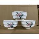 一级4.5英寸竹节碗花朵系列陶瓷碗米饭碗小汤碗90/件---花面随机 六A6-2-1A5-1-1