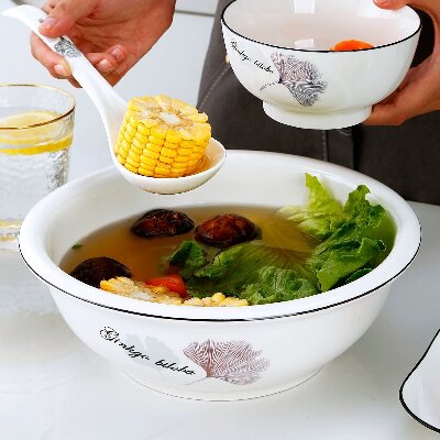 （一等）9寸大碗汤碗面碗创意家用餐具陶瓷...